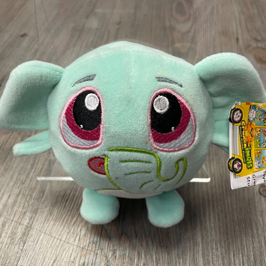 Green Pink  Stuff Toy Crunch Animals, 3Y+