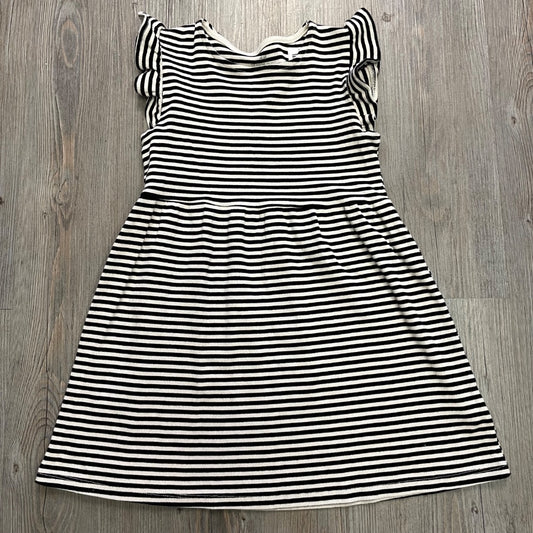 Black White H&M Stripe Dress, 6-8Y