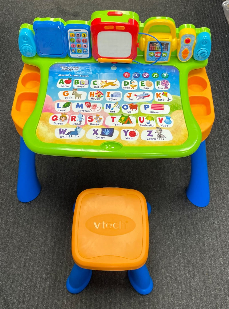 Green/Blue/Orange Vtech Explore & Write Activity Desk