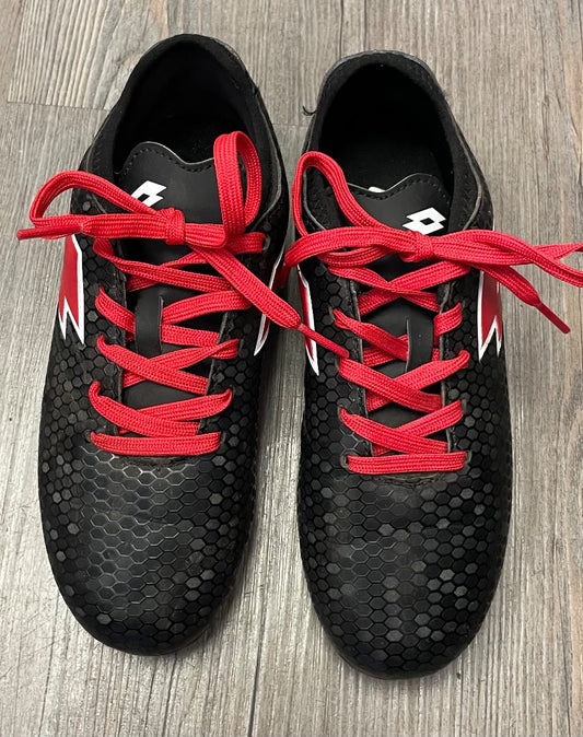 Black Lotto Outdoor Soccer Cleats, 1Y