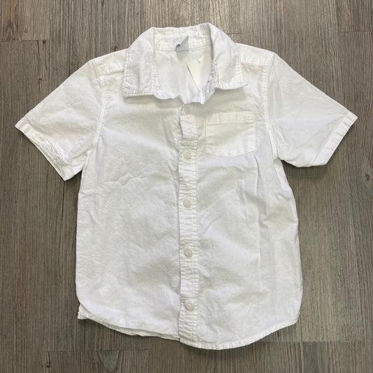 White Old Navy SSL Button Down Shirt, 5Y