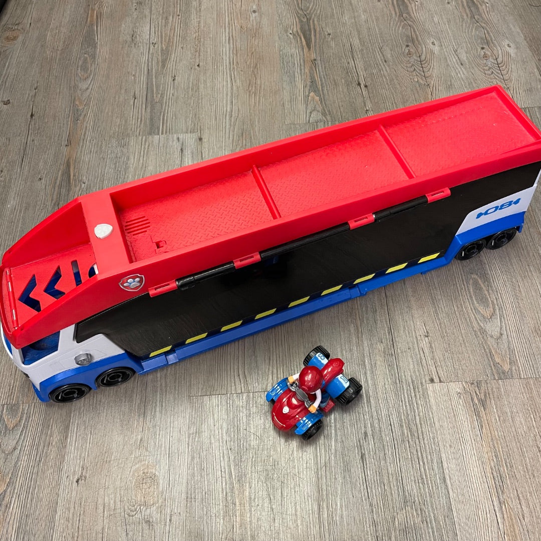 Red Black  Transforming Paw Patroller, Pre-owned