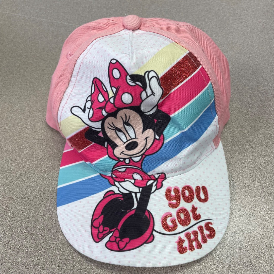 Pink  Minnie Baseball Cap, 2Y+