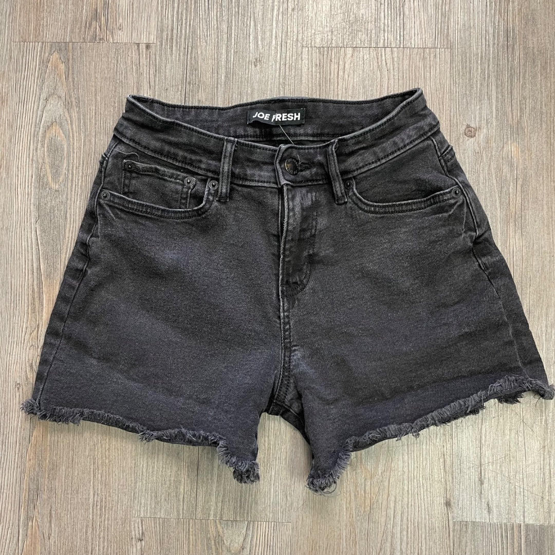 Black Joe Fresh Denim Shorts, 25 Waist