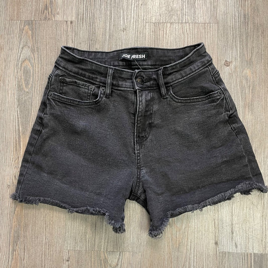 Black Joe Fresh Denim Shorts, 25 Waist