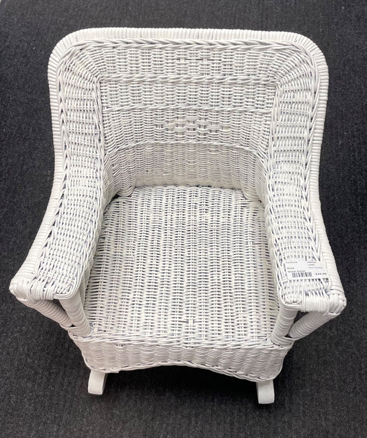 White  Wicker Rocker, Toddler