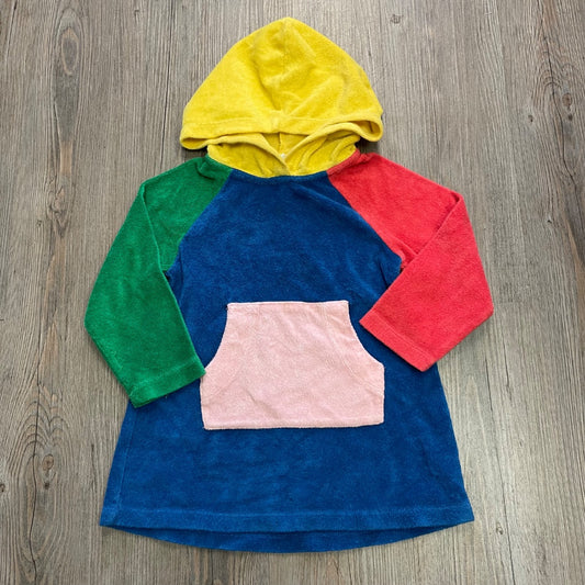 Multi Colour Hanna Anderson LS Hooded Terry  Cover Up, 3Y