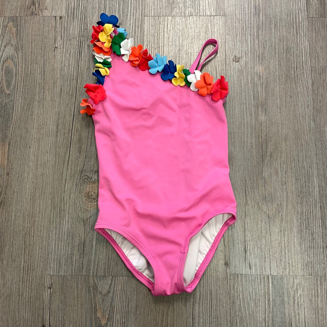 Pink Hanna Anderson Onepiece bathing Suit, 6Y