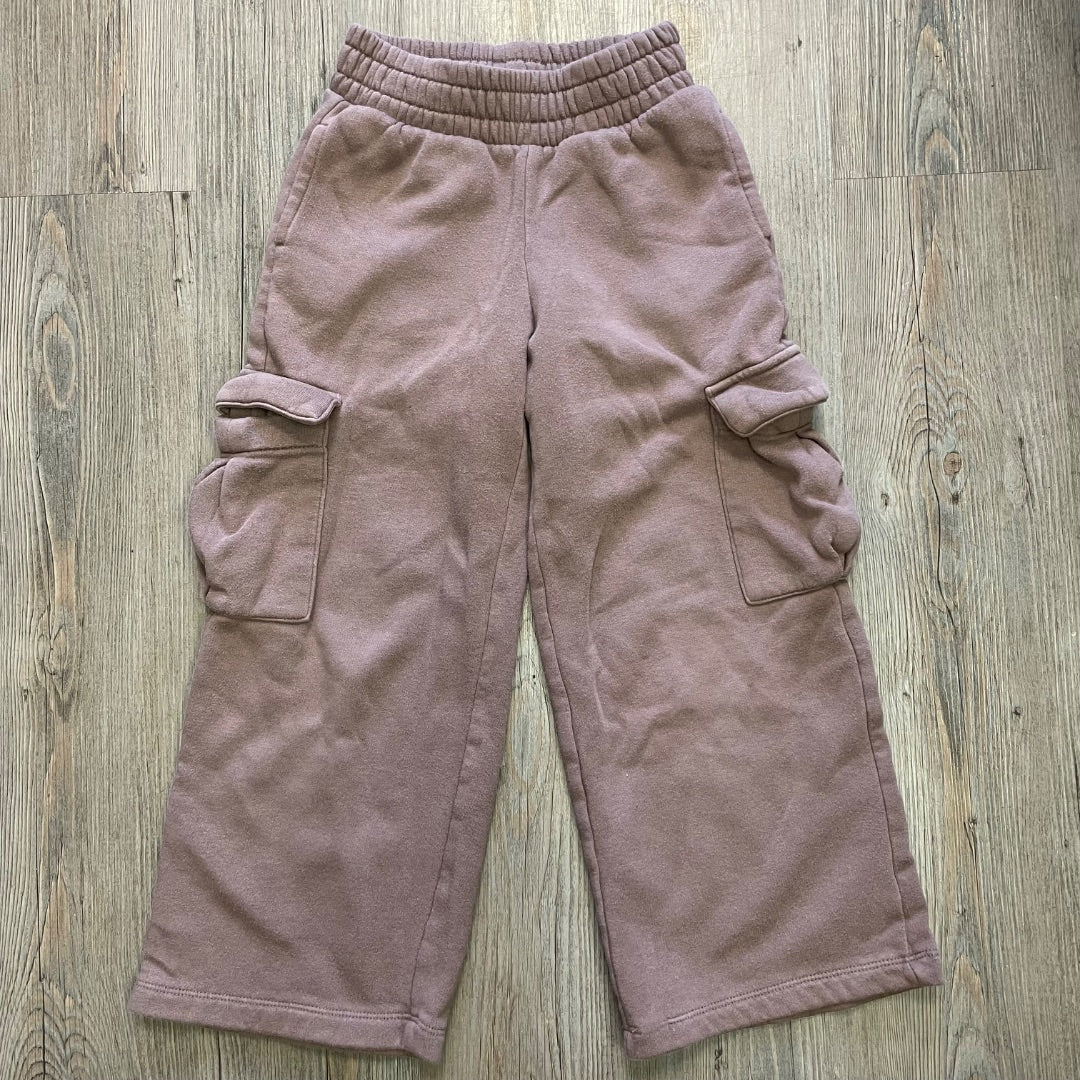 Brown Gap Cargo Sweat Pants, 6-7Y