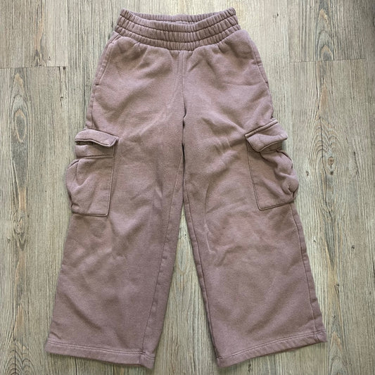 Brown Gap Cargo Sweat Pants, 6-7Y