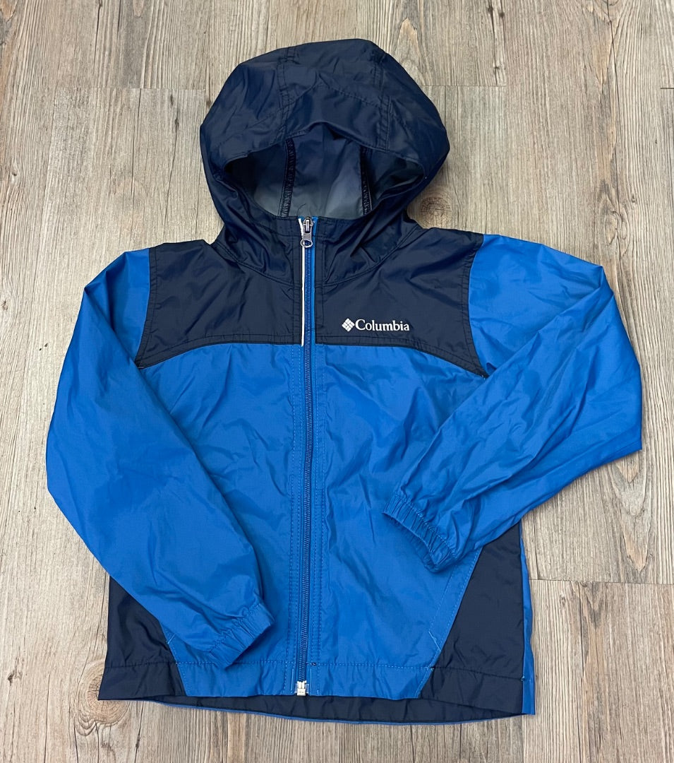Navy/Blue Columbia Rain Jacket, 4-5Y