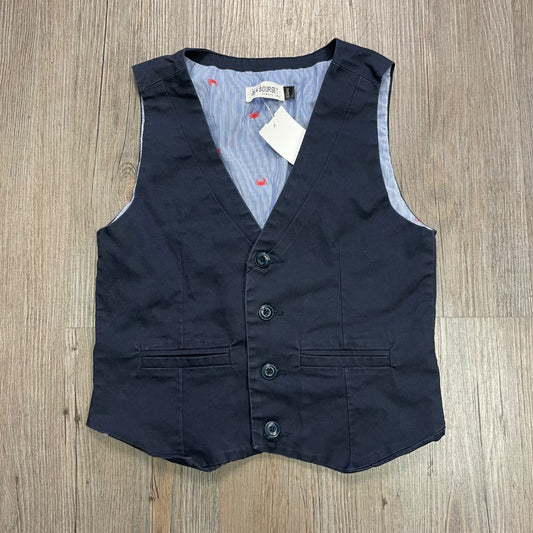Navy Jean Bourget Vest, 10Y