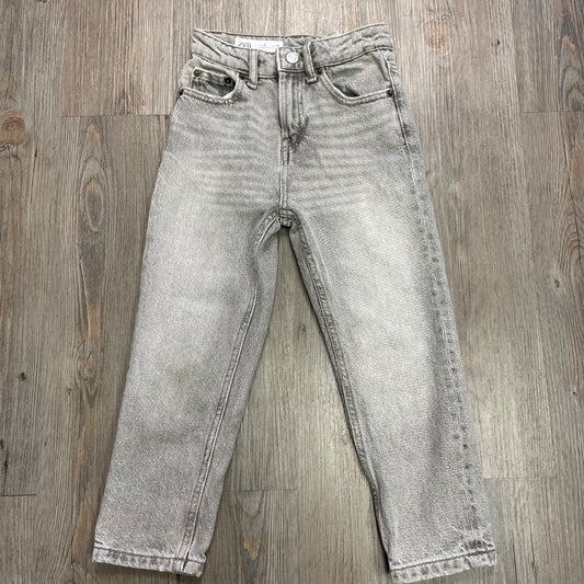 Grey Zara Adjustable Waist Jeans, 6Y