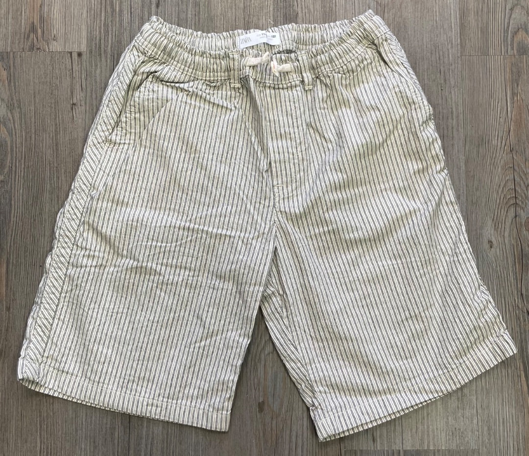 Grey/ Striped Zara Shorts, 11-12Y