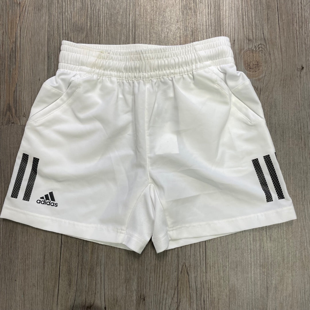 White Adidas Active Shorts, 9-10Y