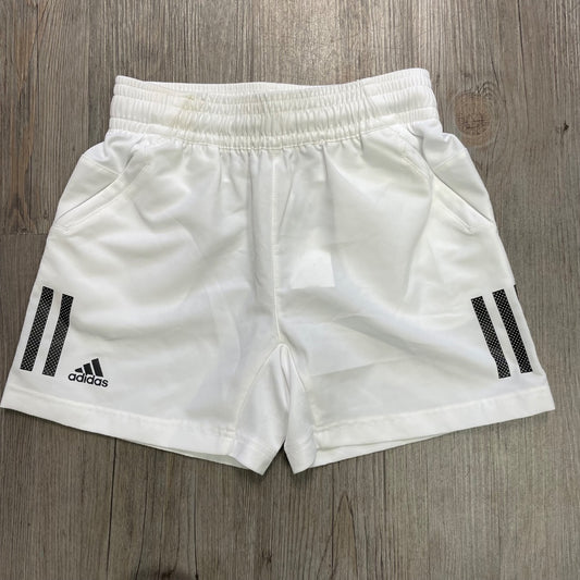 White Adidas Active Shorts, 9-10Y