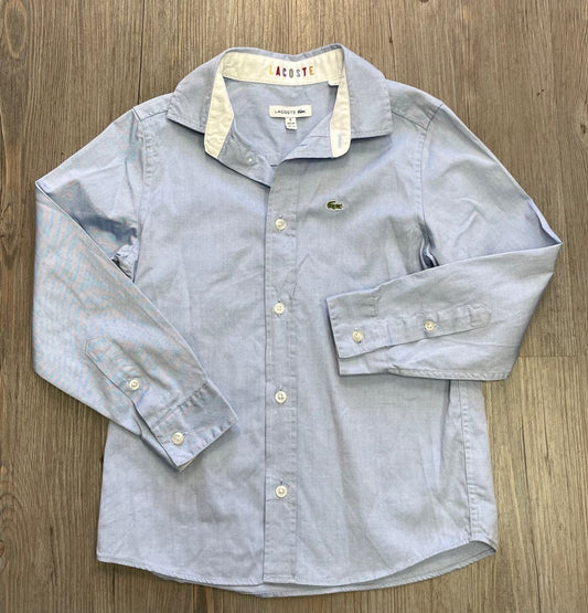 Blue Lacoste Dress Shirt LS, 6Y