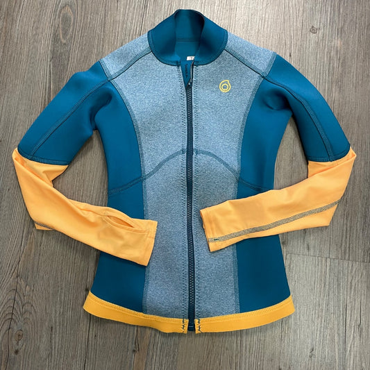 Blue Yellow Decathlon LS Subea Neoprene Swimming jacket, 10Y
