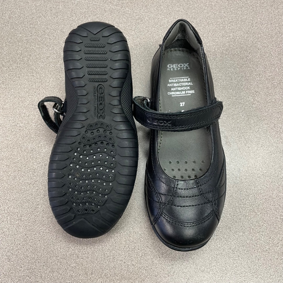 Black Geox Mary Jane Shoes, 10T