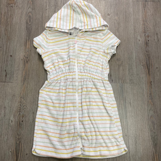 Stripe Carters Zip Hooded Terry Cover Up, 8Y