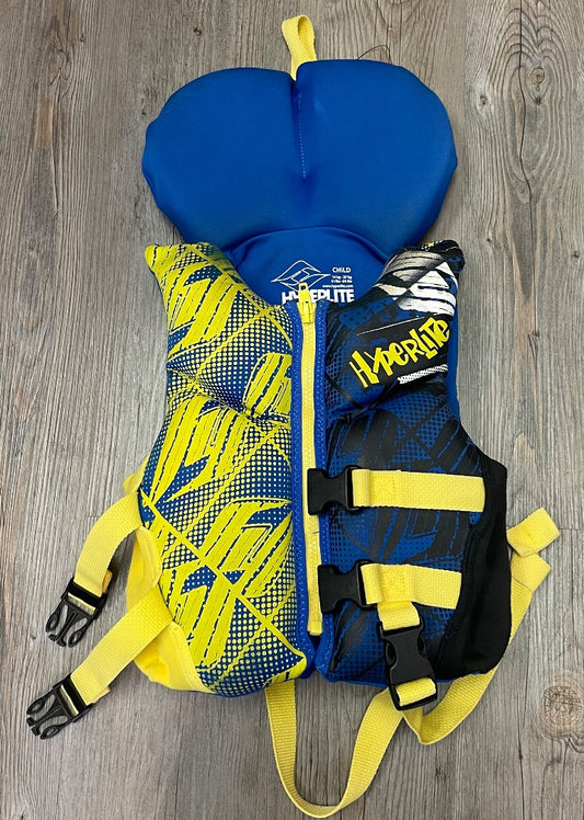 Blue Hyperlite Life Jacket, 30-60LBS
