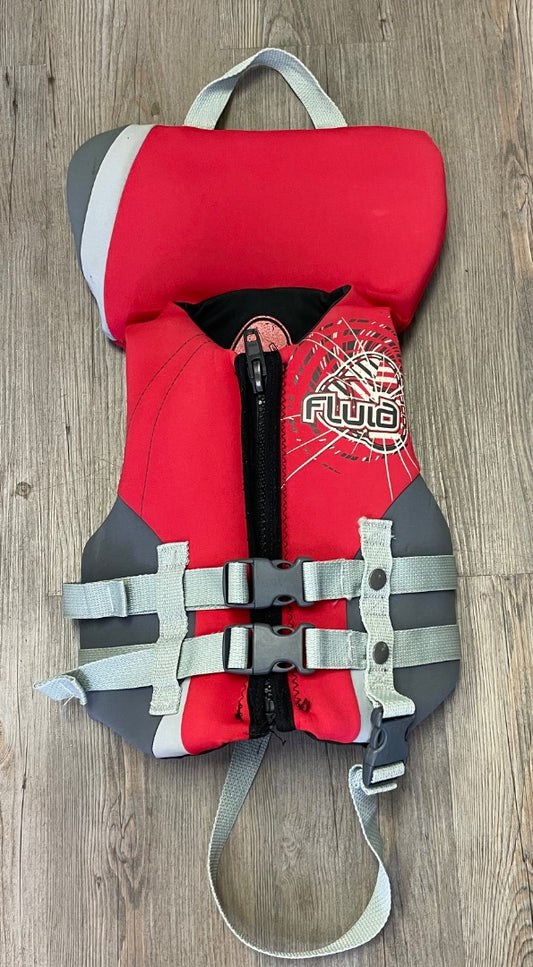 Red Fluid Life Jacket, 30-60LBS