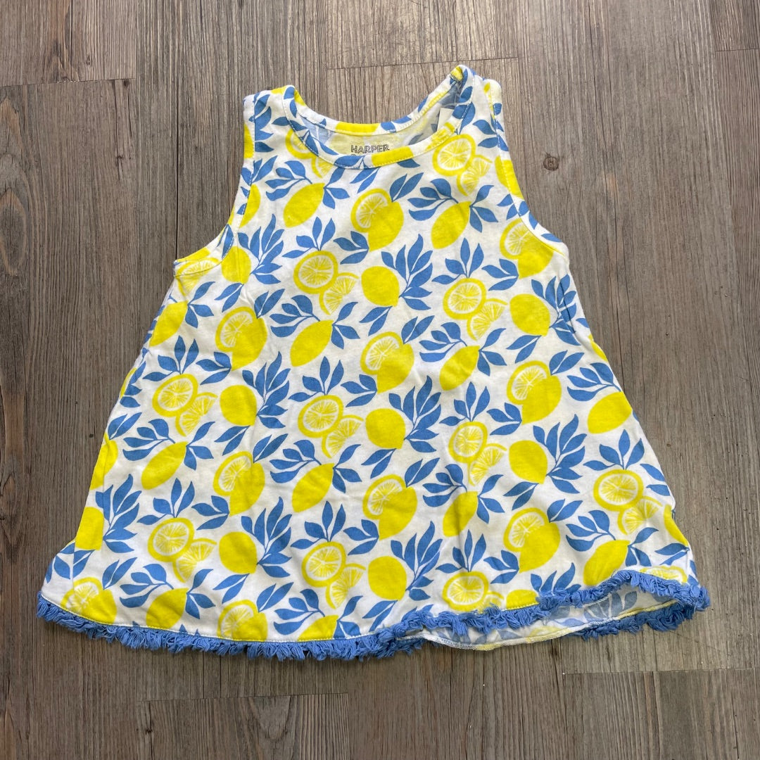 Lemon Print Harper Canyon Tunic Top, 5Y