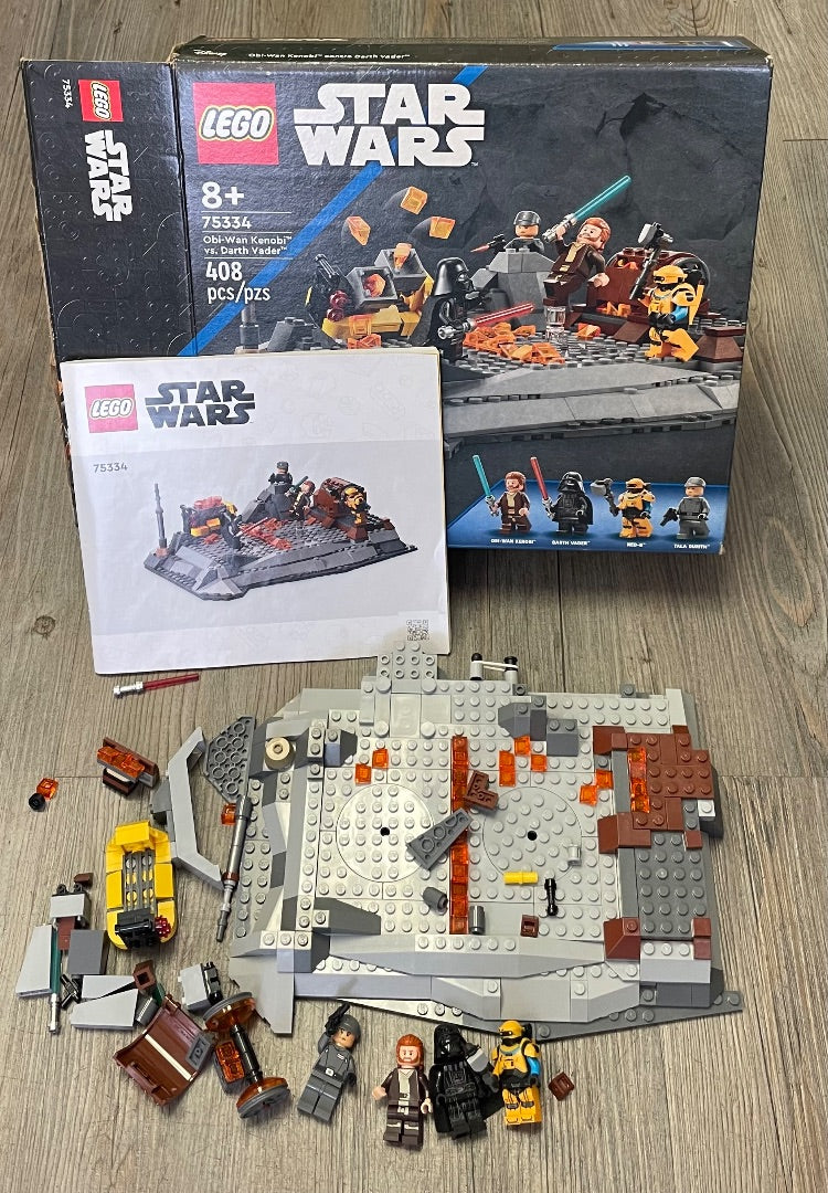 Multi Colour Lego Star Wars Obi- Wan Kenobi VS Darth Vader Lego 75334, 18Y+