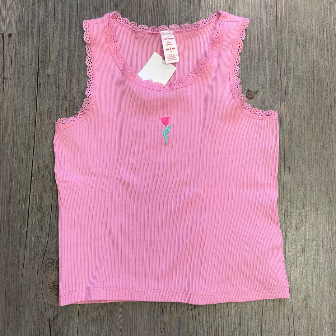 Pink Joe Fresh Tank Top, 7-8Y
