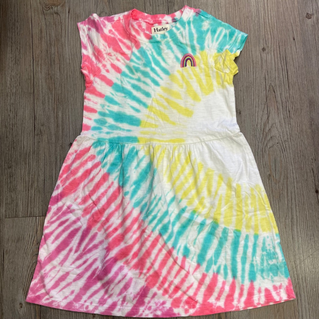 Multi Colour Hatley Tiedye Dress, 5Y
