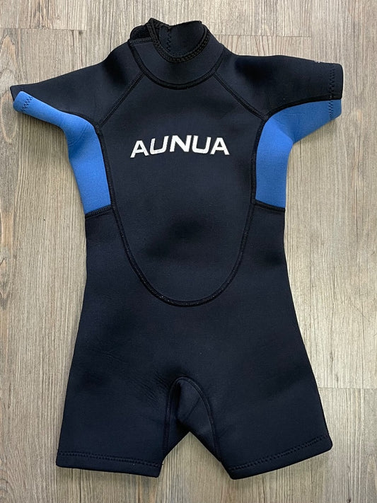 Black  Aunua Wetsuit, 6Y