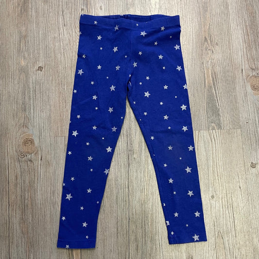 Silver Star Print Childrens Place Legging, 5-6Y