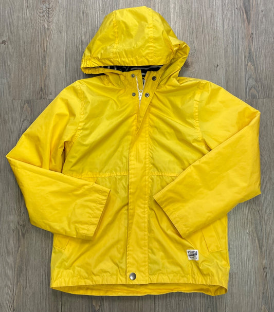 Yellow Zara Fleece Lined Rain Jacket, 12Y