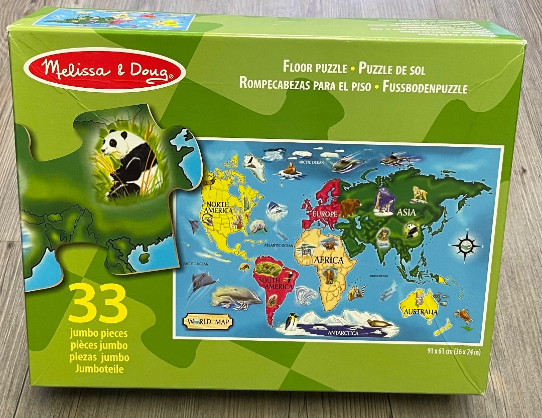 Multi Colour Melissa And Doug Floor Puzzle, 3Y+