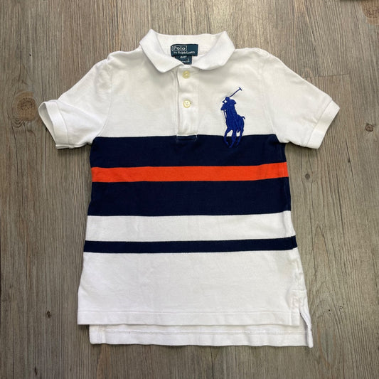 Stripe Ralph Lauren SSL Polo, 4Y
