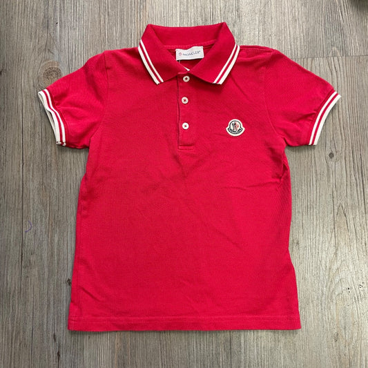 Red Moncler SSL Polo, 5Y