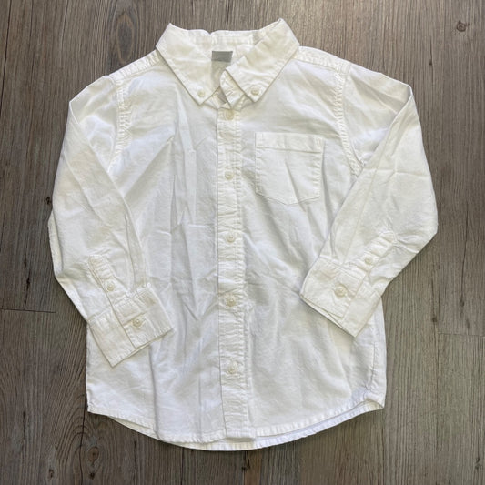 White Old Navy LS Shirt, 5Y