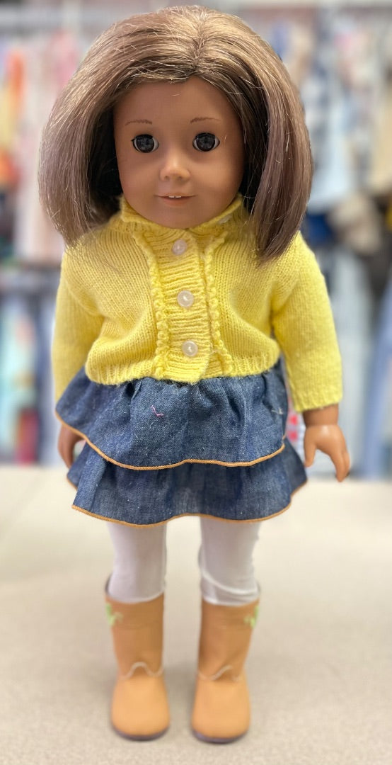 Yellow/Navy Clothes American Girl Doll American Doll, 18 inch Doll