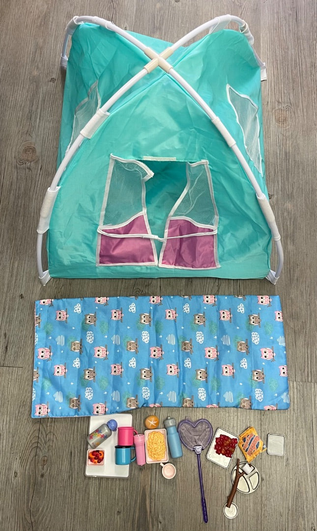 Multi Colour Our Generation Doll Camping  Tent, For 18 inch Doll
