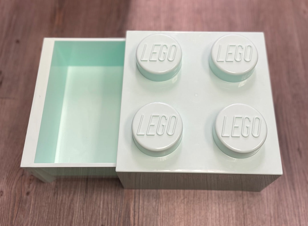 Seafoam Lego Brick Storage Lego Storage, 4 Stud