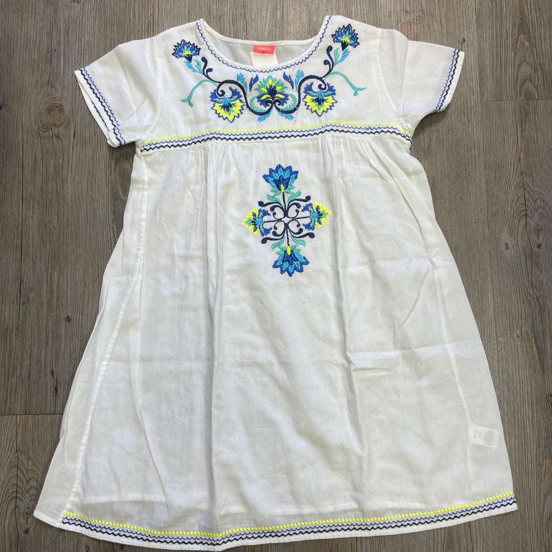 White Sunuva Embroidered Dress, 11-12Y