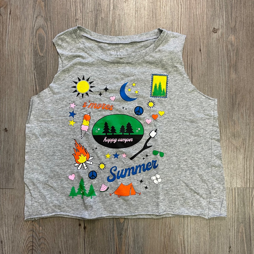 Happy Camper Rock Candy Tank Top, 10-12Y