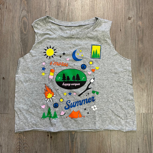Happy Camper Rock Candy Tank Top, 10-12Y