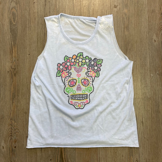 Beaded Skull  Tank Top, 12Y