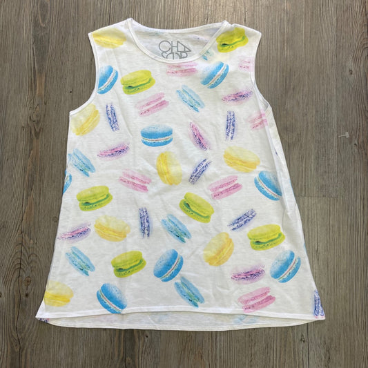 Macarons Print Chaser Tank Top, 10Y