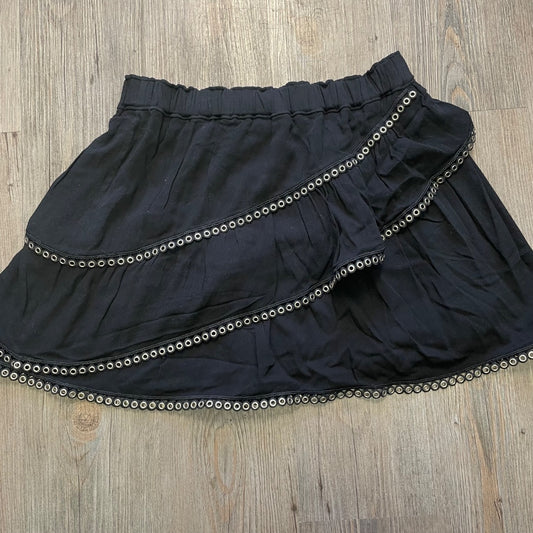 Black  Lined Skirt, 10-12Y