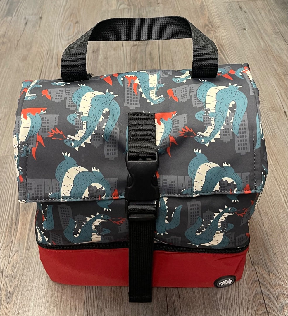 Reptile Rampage -Tokyo RedTokyo Red Headster Lunch Bag, One Size
