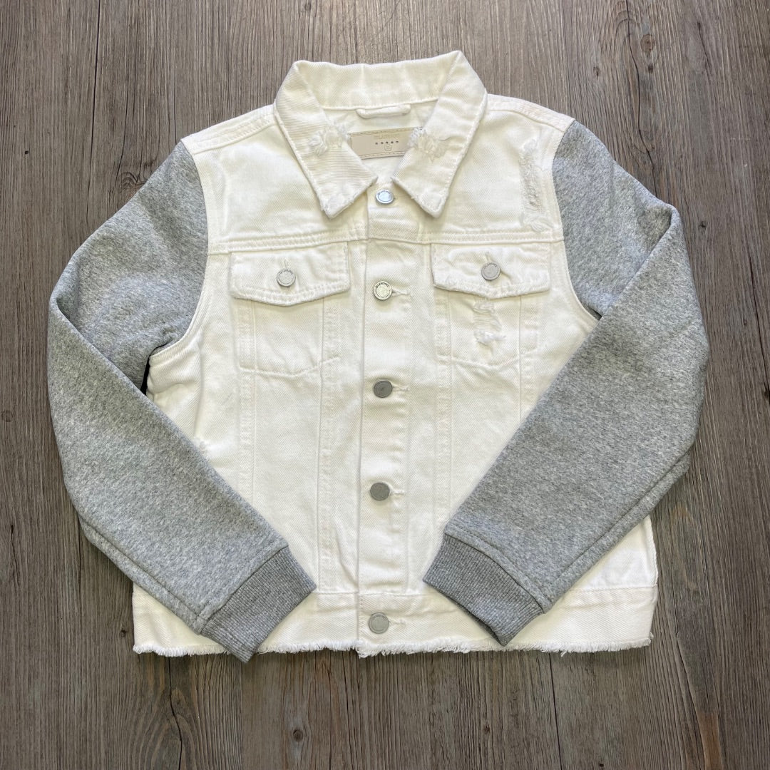 White,Grey Blank NYC Jean Jacket, XL