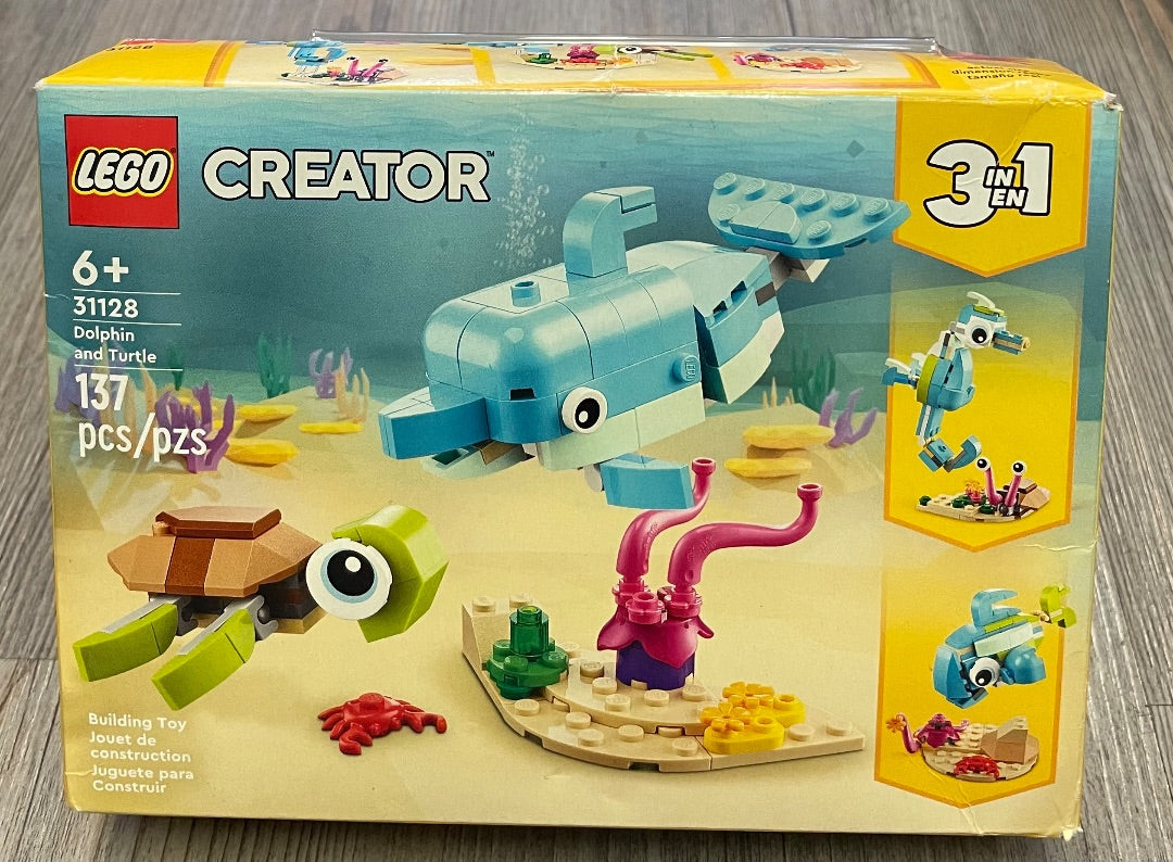 Multi Colour Lego Creator Dolphin And Turtle, 6Y+