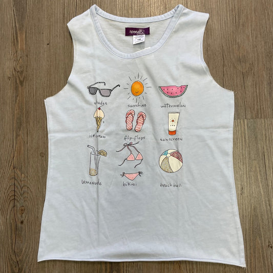 Blue Sparkle By Stoopher Tank Top, 10Y